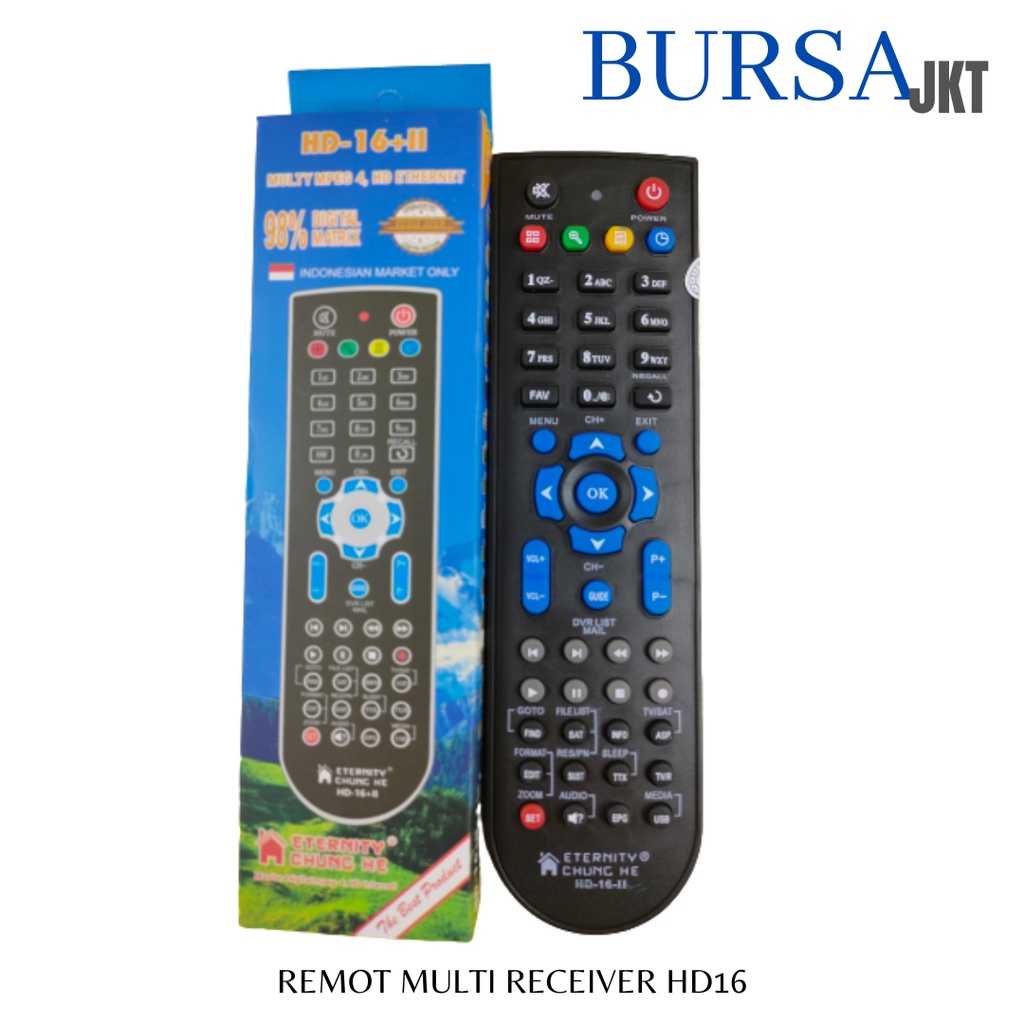 REMOTE REMOT RECEIVER PARABOLA HD-16 II MPEG4