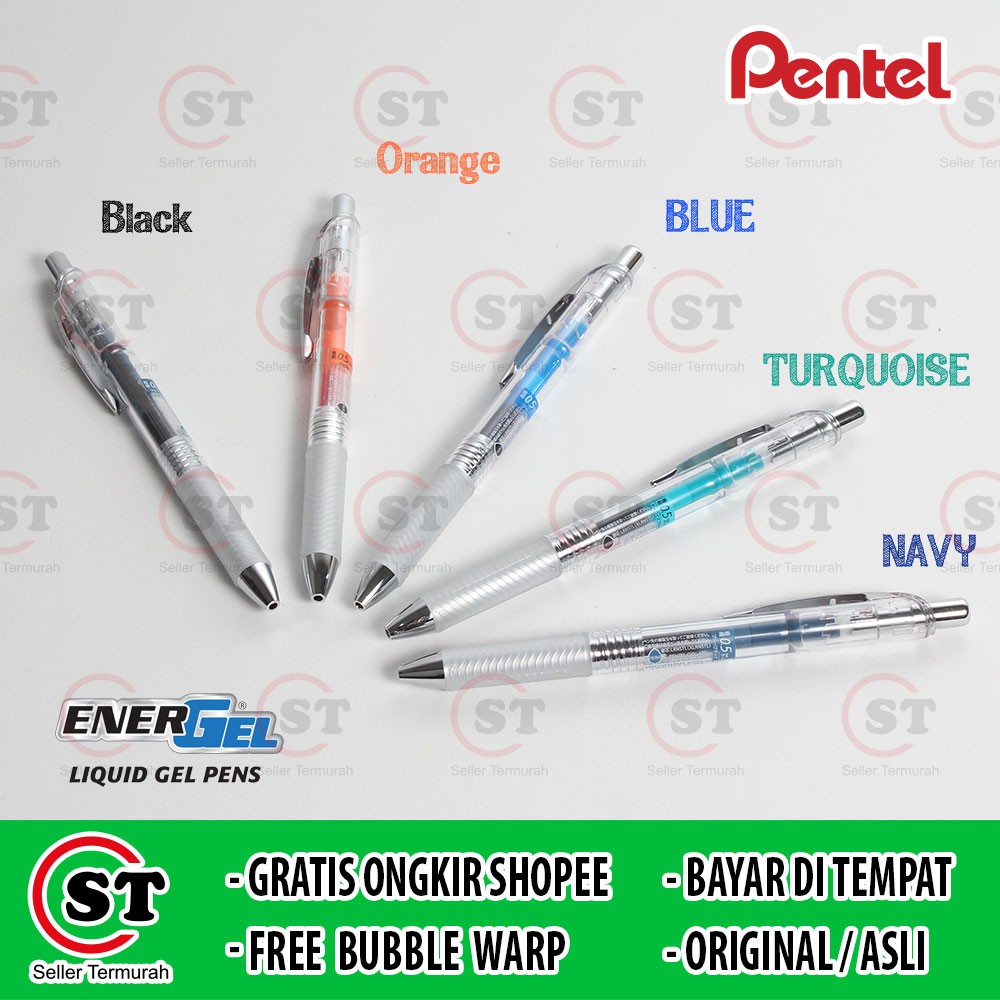 

Pentel Pulpen Ballpoint Pen Gel Infree, Mata Tinta 05 mm / Pen Transparan 0.5mm / Pen Harajuku