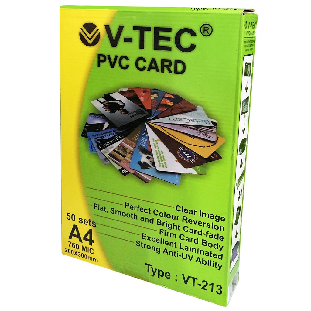 BAHAN PVC / ID CARD V-TECH A4 VT-213