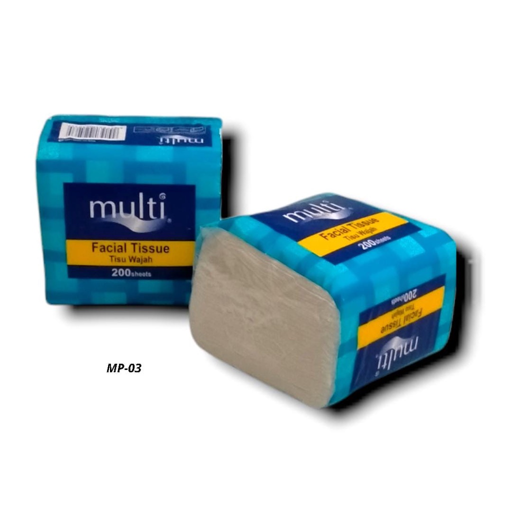 TISU WAJAH MULTI POP UP KOTAK MP-03 200 LEMBAR FACIAL TISSUE