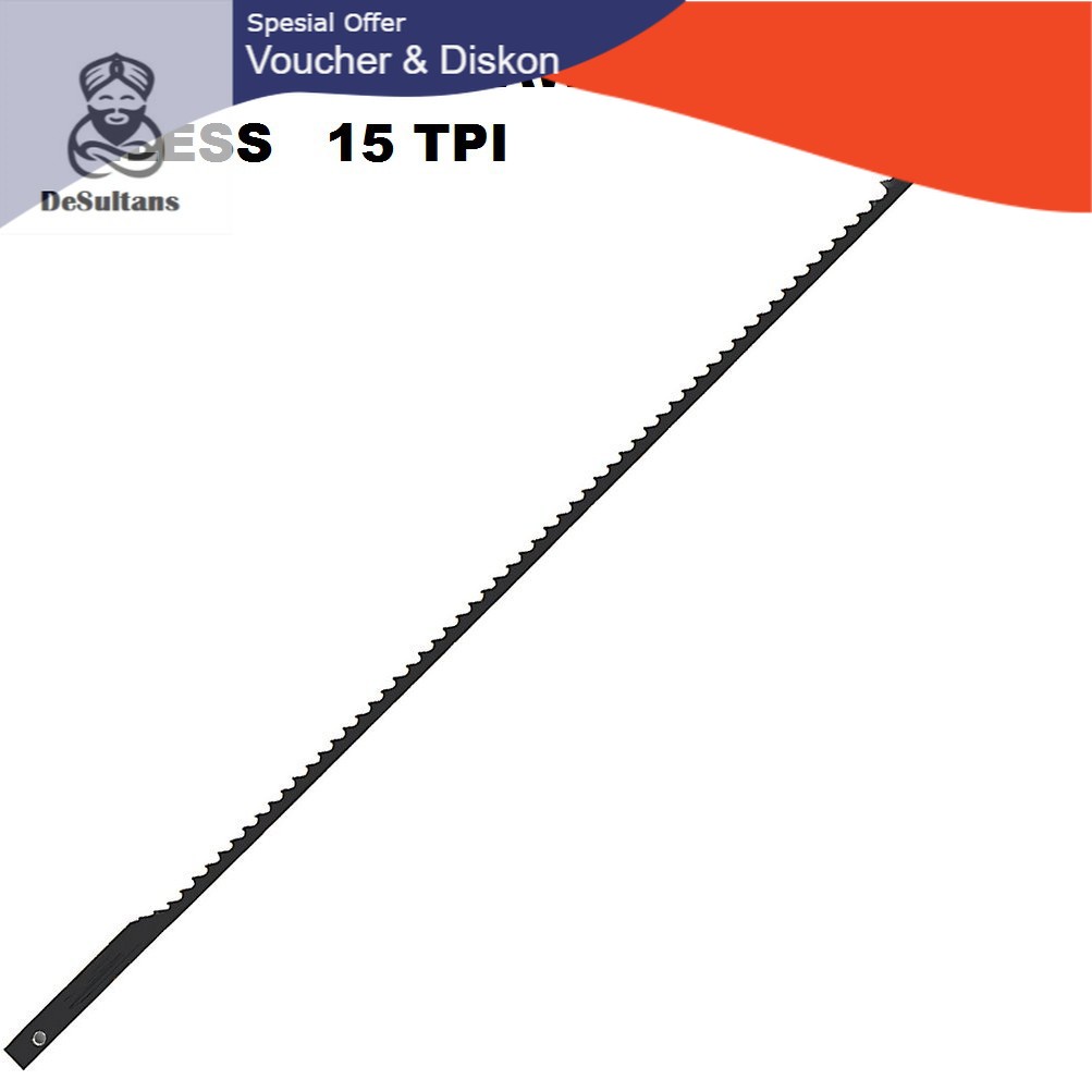 MATA GERGAJI UKIR SCROLL SAW 15 TPI PINNED TYPE