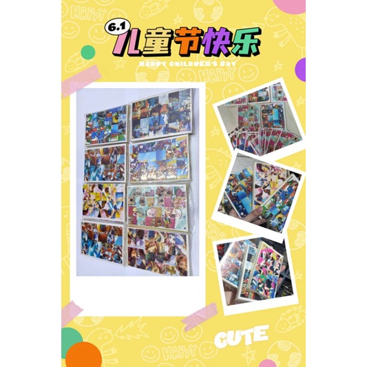 Gambar Acak/stiker puzzle/stiker acak/mainan kreatif anak/BP tempel/bongkar pasang stiker