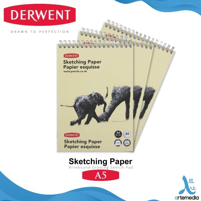 

Buku Sketsa Derwent A5 Sketch Pad Wirebound Drawing Sketching Paper