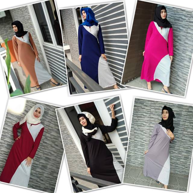 Gamis Kaos Babyterry - Gamis Modern