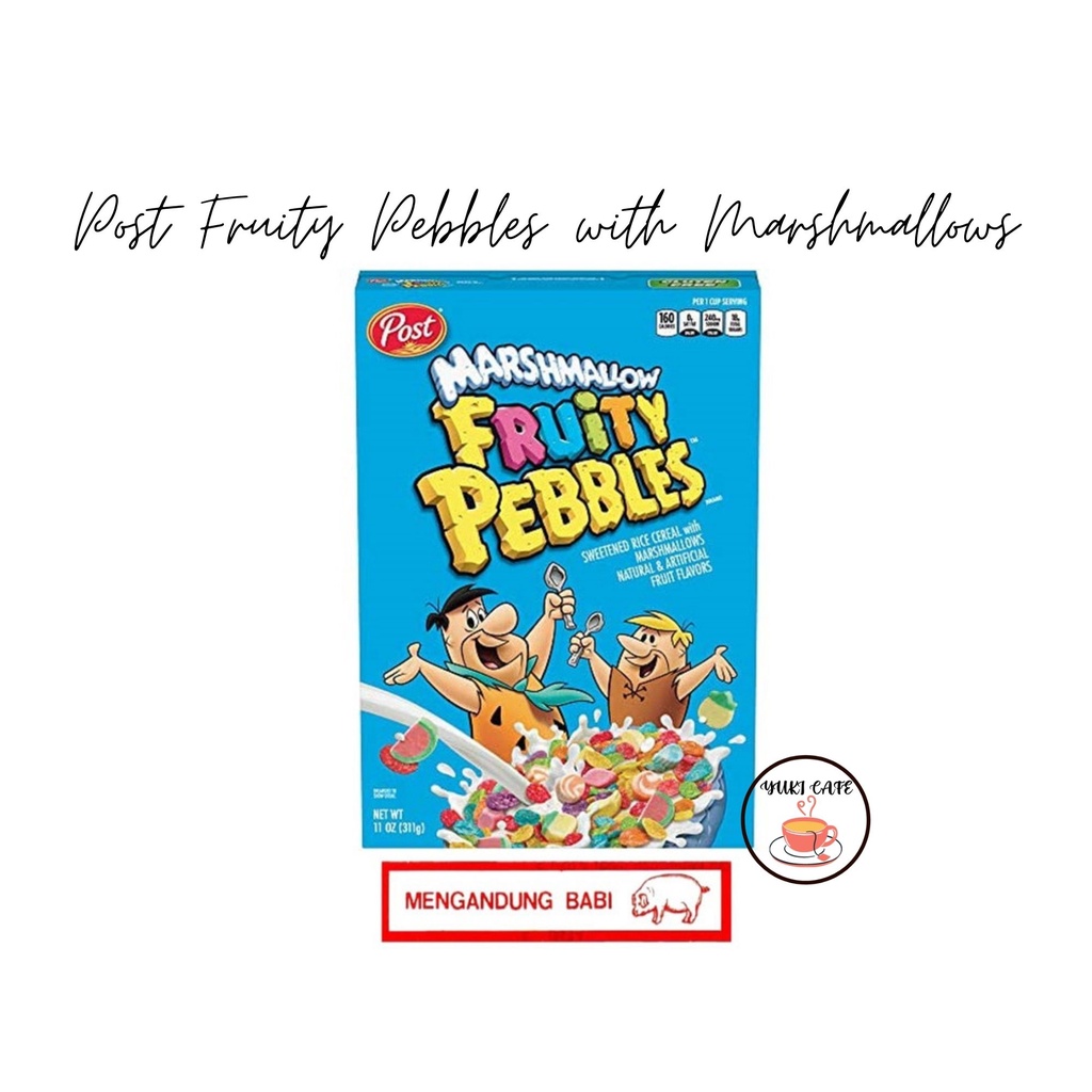 

NON HALAL - POST FRUITY PEBBLES WITH MARSHMALLOWS