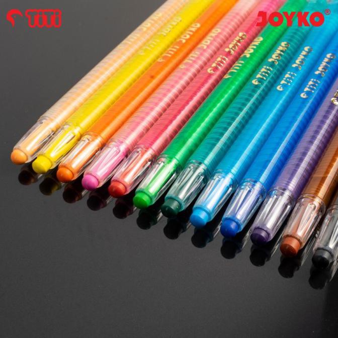 

(PERALATAN MENGGAMBAR) CRAYON TITI JOYKO TWIST / CRAYON PUTAR PANJANG 24 WARNA COD