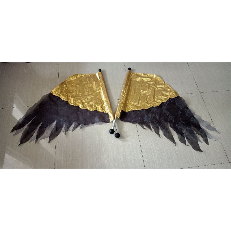 flag atau banner eagle wings, alat tari gereja, dijual sepasang