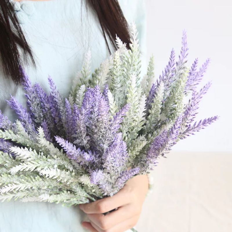 ARTIFICIAL FLOWER - LAVENDER SMALL - BUNGA PLASTIK HIASAN KADO / DEKORASI RUMAH / HIASAN