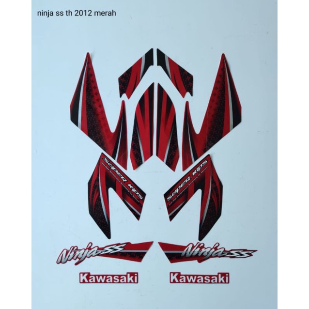 STRIPING NINJA SS 2014 MERAH