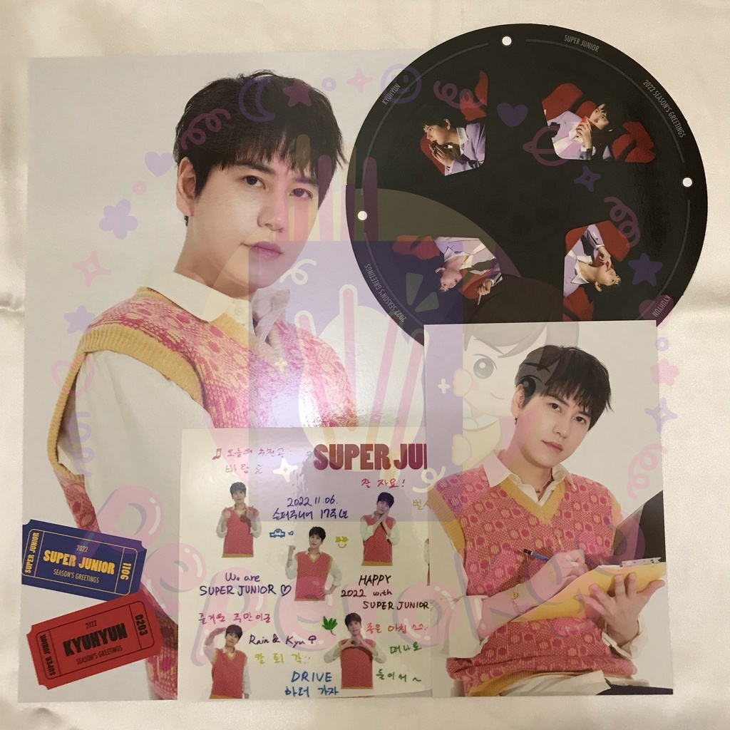 Super Junior 2022 Season's Greetings Member Set Pair - Kyuhyun Eunhyuk Siwon Heechul Shindong Leeteu