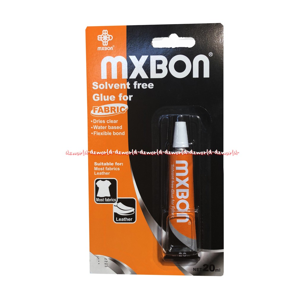 Mxbon Solvent Free Glue Fabric Dries Clear 50ml Lem Kain Mx Bon