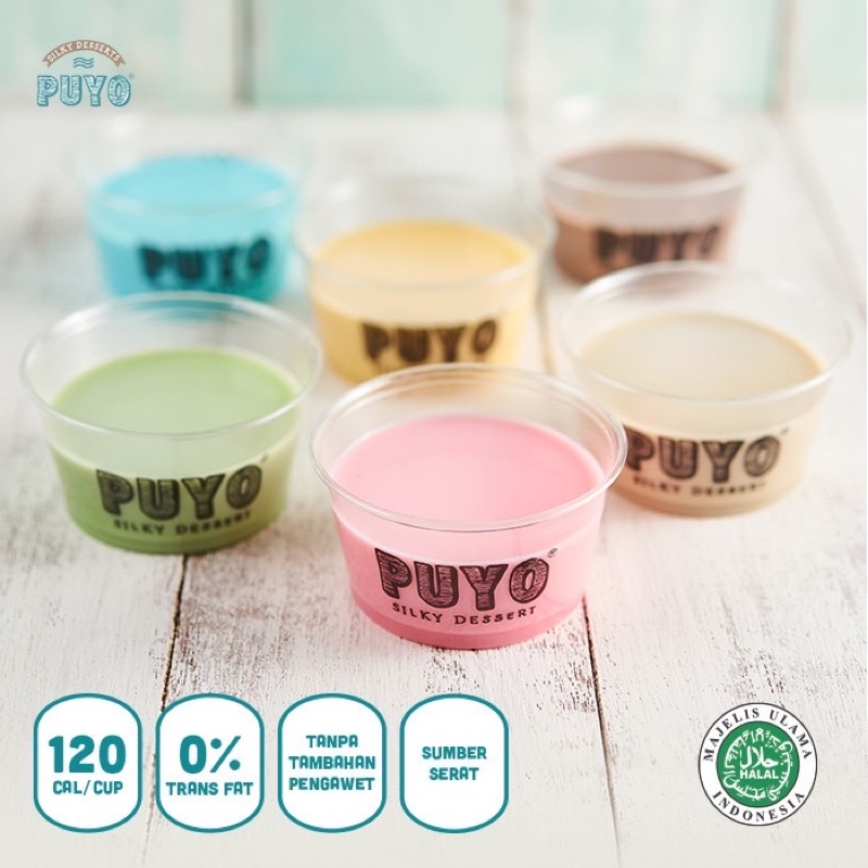 PUYO SILKY DESSERT 1LUSIN (12 cup)