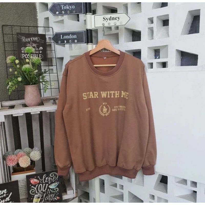 [COD] Sweater Oversize Wanita Star With Me XXL LD 130