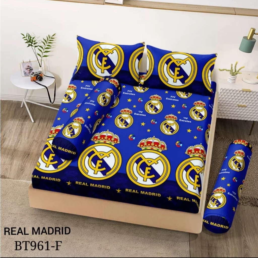 SPREI MOTIF CLUB BOLA Ukuran 180x200 cm / Sprai Kamar Tidur /Seprai 1 Set Homemade