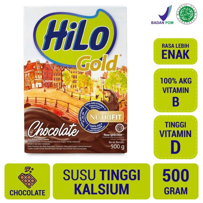 

HiLo Gold Chocolate 500gr - Susu Tinggi Kalsium