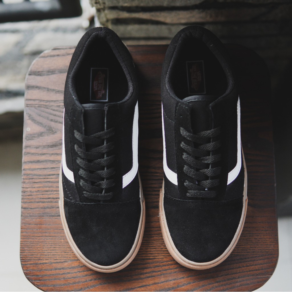 SEPATU SNEAKERS PRIA SEPATU OUTSCOOL BLACK GUM SEPATU KEREN PRIA HANGOUT SANTAI HARIAN/KULIAH