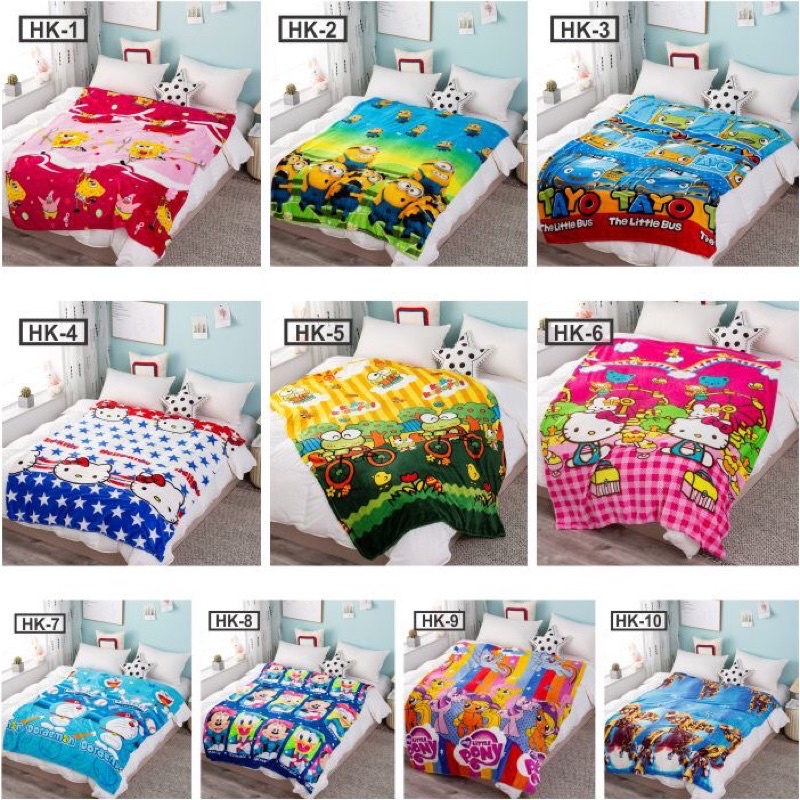 Selimut bulu karakter Selimut bulu halus Selimut bulu anak