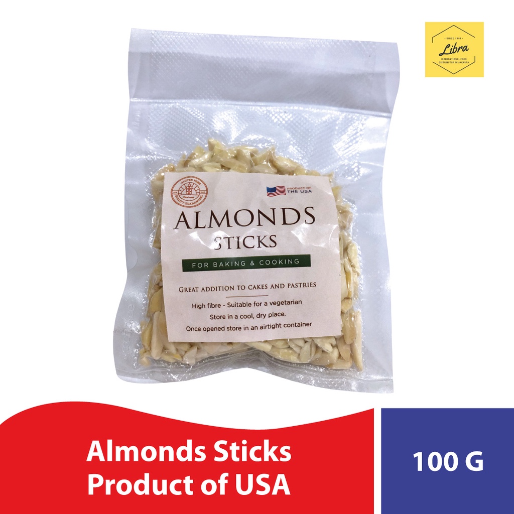 

Almond Sticks / Kacang almond 100 Gr