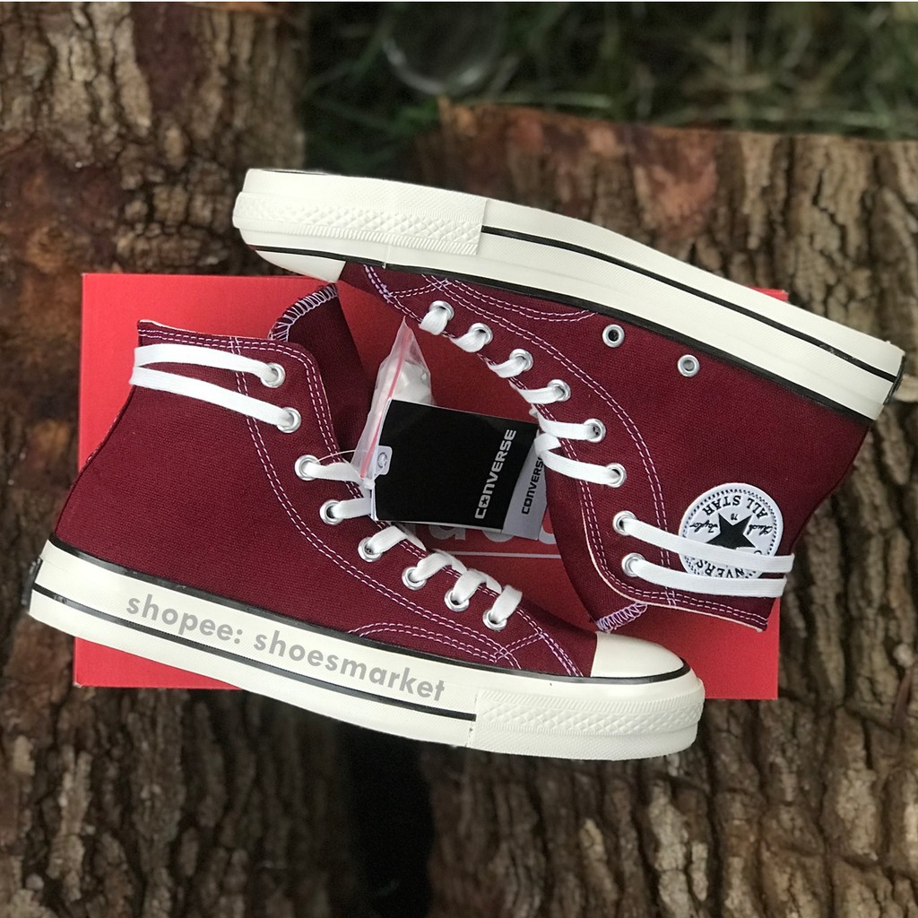 SEPATU CONVERSE 70S HIGH MAROON ALL STAR CHUCK TAYLOR OBRAL MURAH