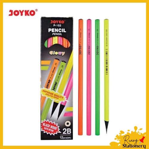 

JOYKO Pencil / Pensil Joyko P-102 / 2B / Glowy Per Pcs