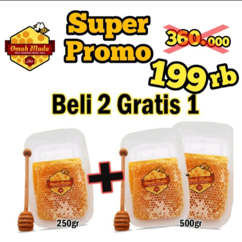 

madu sarang madu omah madu 100% asli