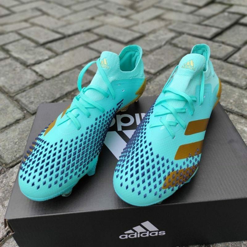 Sepatu Bola Adidas Predator Mutator 20.1 Turquoise Gold
