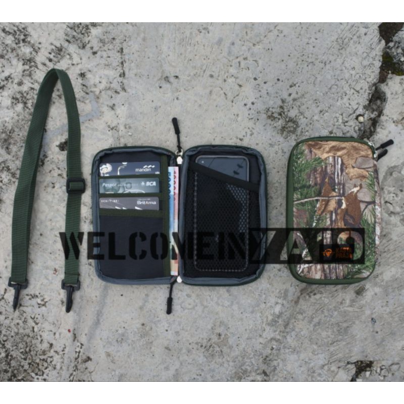 Dompet HP Gantung Leher Hanging Wallet Loreng Realtree Xtra