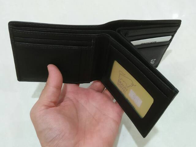 Dompet lipat pendek kulit asli premium