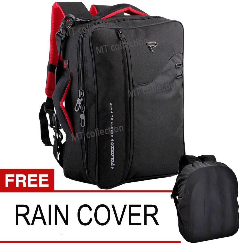 Buy One Get One Tas Ransel Palazzo Free waistbag dan rain cover