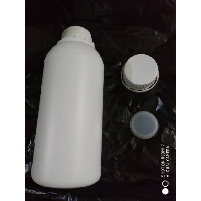 Botol agro labor hdpe 500ml tutup  putih seal