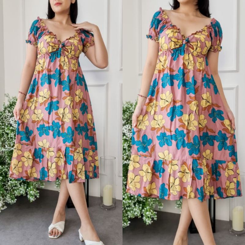 DASTER BALI CASANDRA / DRESS CASANDRA SERUT / DASTER SERUT DADA / DASTER DADA SERUT / DASTER BALI TI