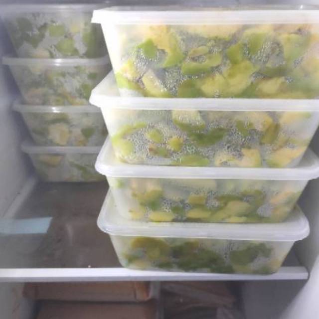 

Apukat,daging durian,mangga,sirsat frozen