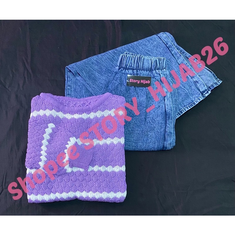 KIREI SET / READY BEST SELLER-Garis lilac