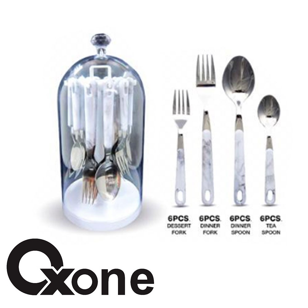 Oxone OX9600 Sendok Garpu Set Cutlery Set  24 Pcs Stainless