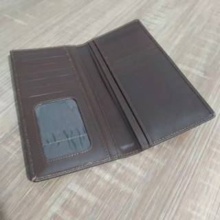 DOMPET WANITA KULIT ASLI PREMIUM BANYAK KARTU WARNA HITAM 