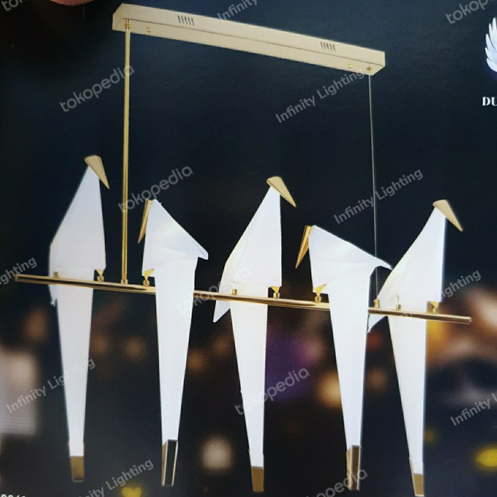 LAMPU GANTUNG 5 BURUNG