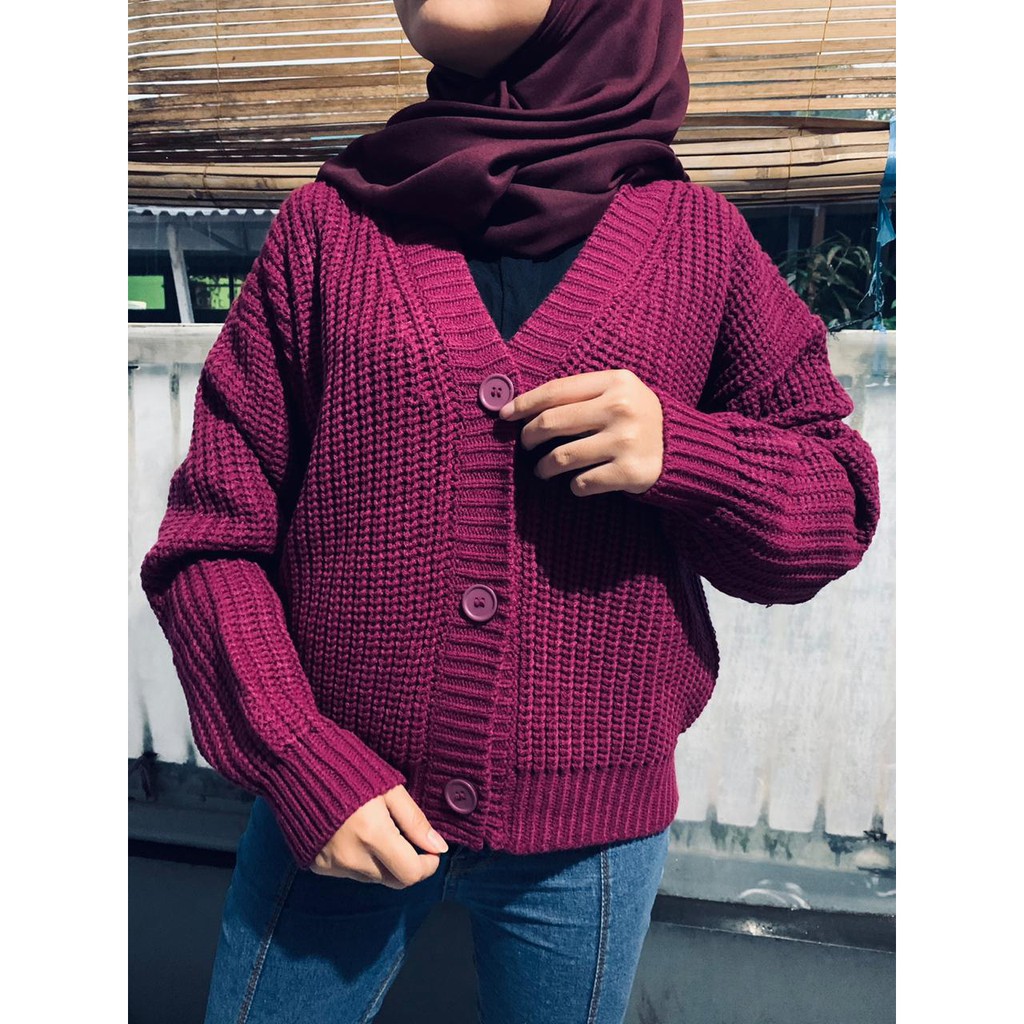 Nakara Cardy Rajut Premium 3 Geud Bahan Import / Rajut Knit / Kardigan Rajut Premium / Rajut Wanita / Rajut Korea / Cardy Rajut