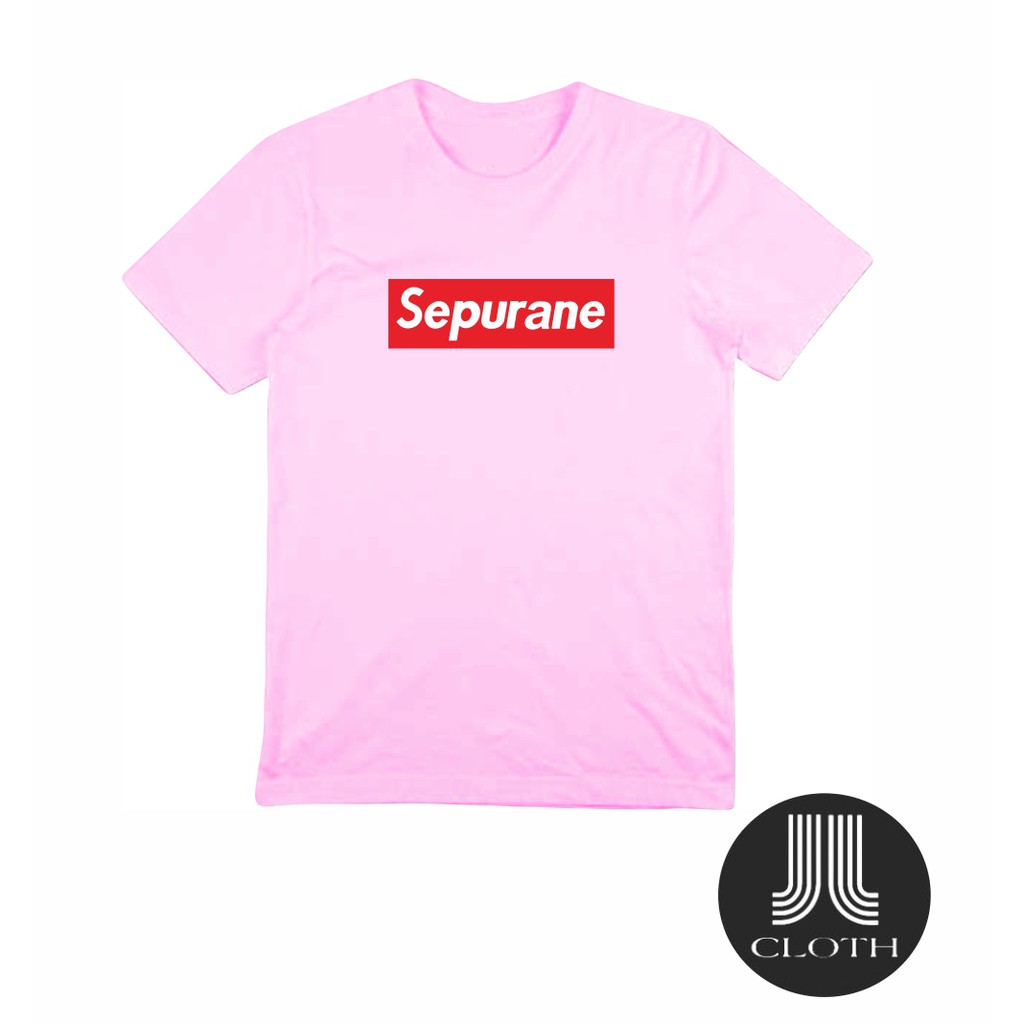 TSHIRT BAJU KAOS DISTRO PRIA WANITA PLESETAN SUPREME SEPURANE COTTON COMBED 30S