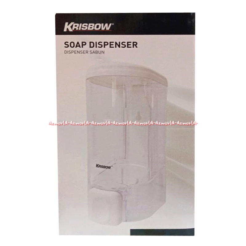 Krisbow Soap Dispenser 900ml Tempat Sabun Cair Nempel Di Dinding Tembok 900 ml Tempat Sabun Cair Model Tekan Press Push