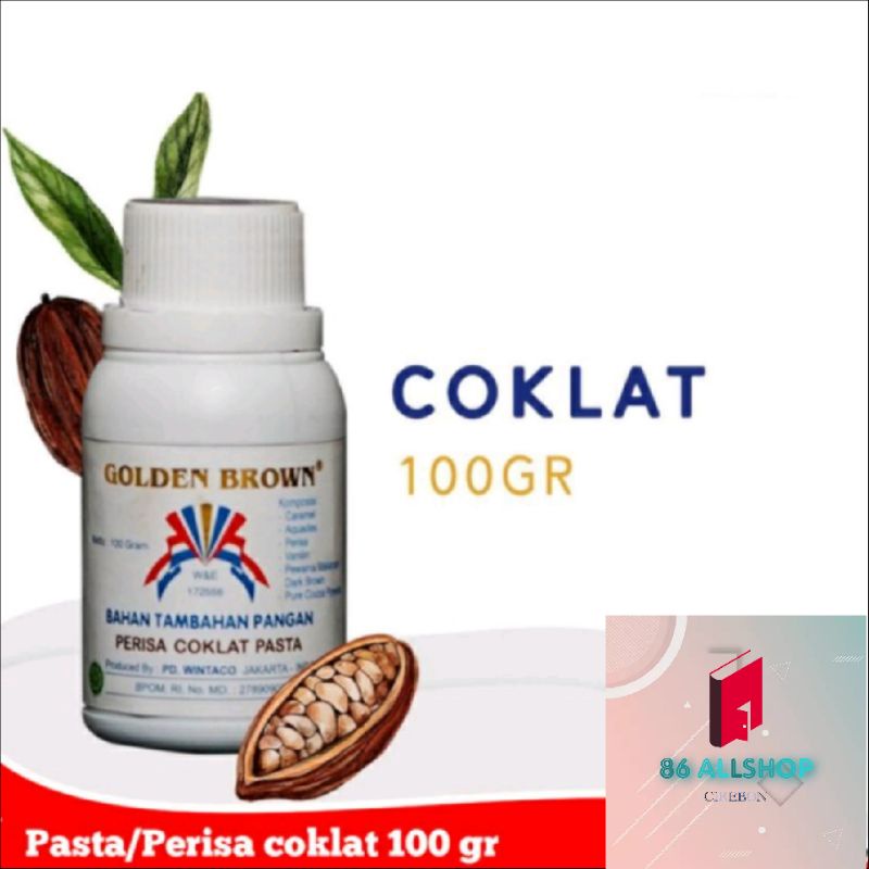 

pasta/perisa coklat (Golden brown) isi 100 gr