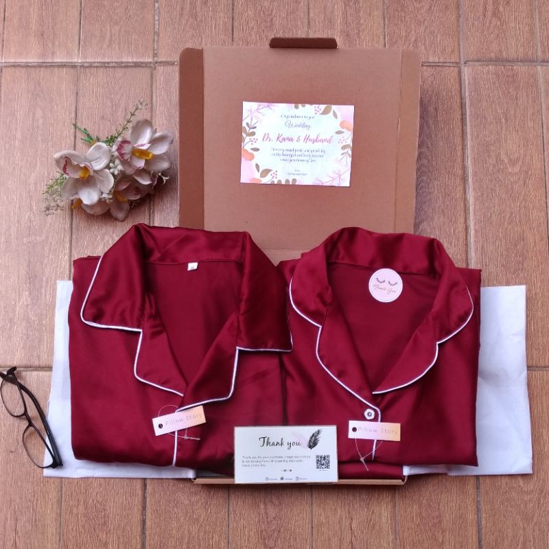 Hampers/Kado Pernikahan Piyama Couple By Pilorystore