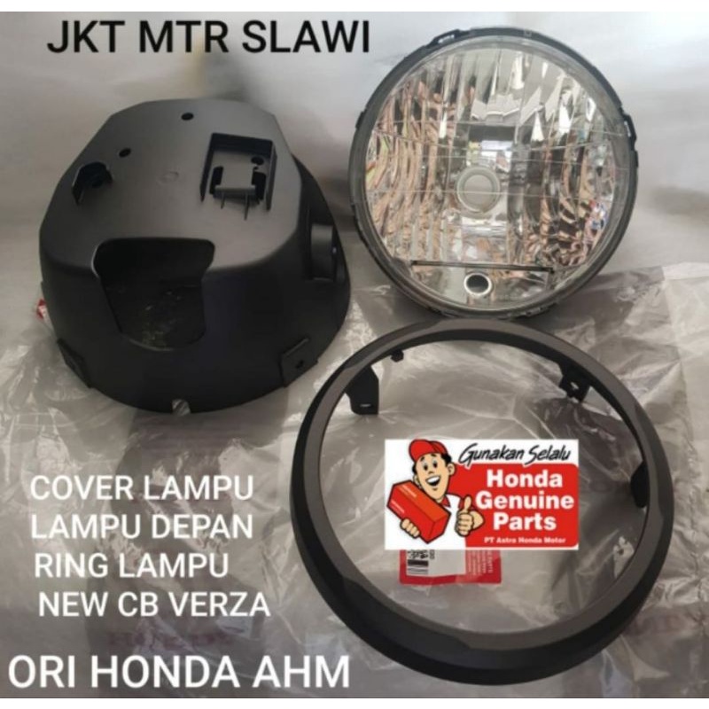Reflektor lampu depan new cb verza cover lampu ring lampu batok lampu cb verza 1set assy ori honda