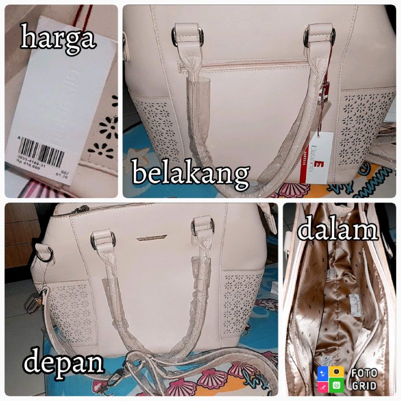 Tas Elizabeth warna beige