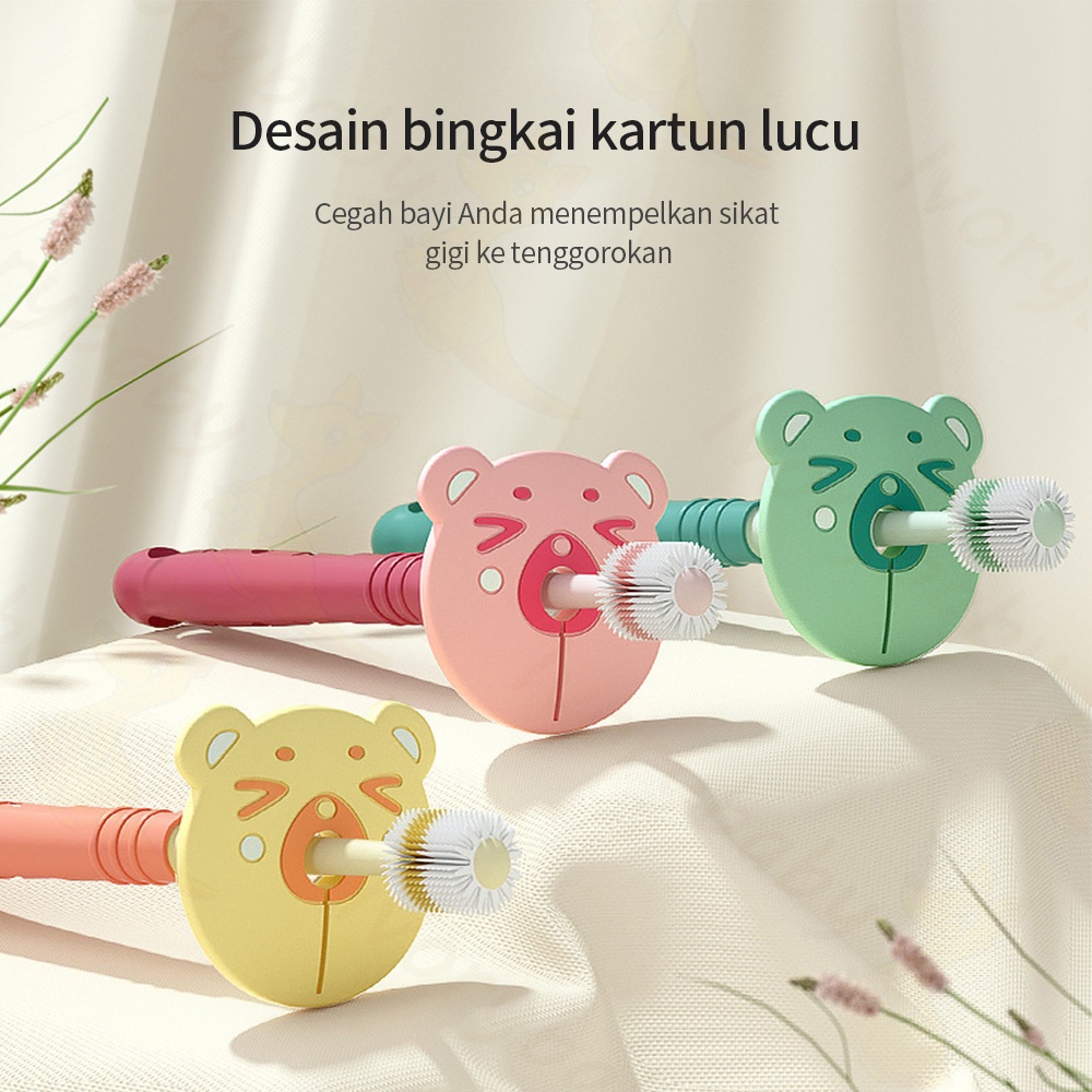 Ivorybaby Sikat gigi anak bayi 1-6 tahun dengan Baffle yang aman toothbrush baby BPA free