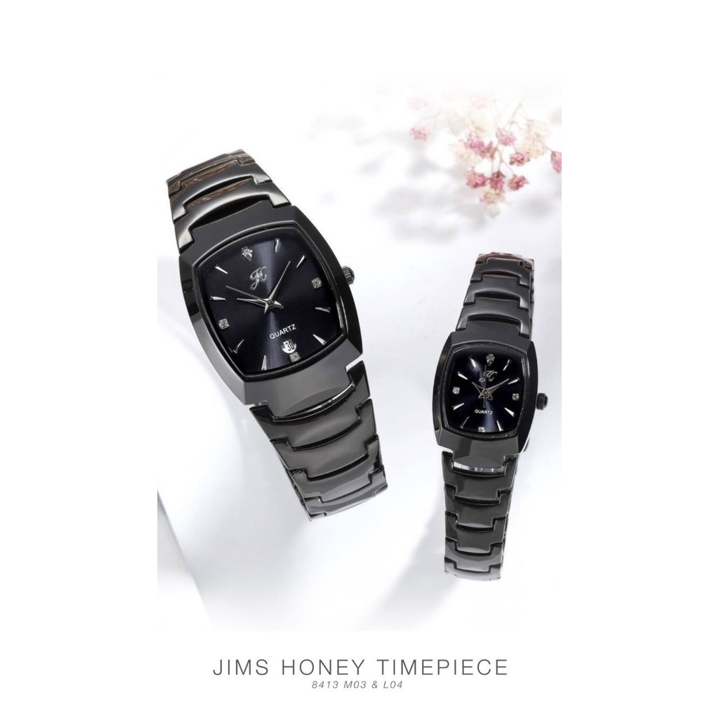 Jam Tangan Couple Wanita Pria original JT 8411 8413 Jims Honey ori harga satuan realpic cod anti air