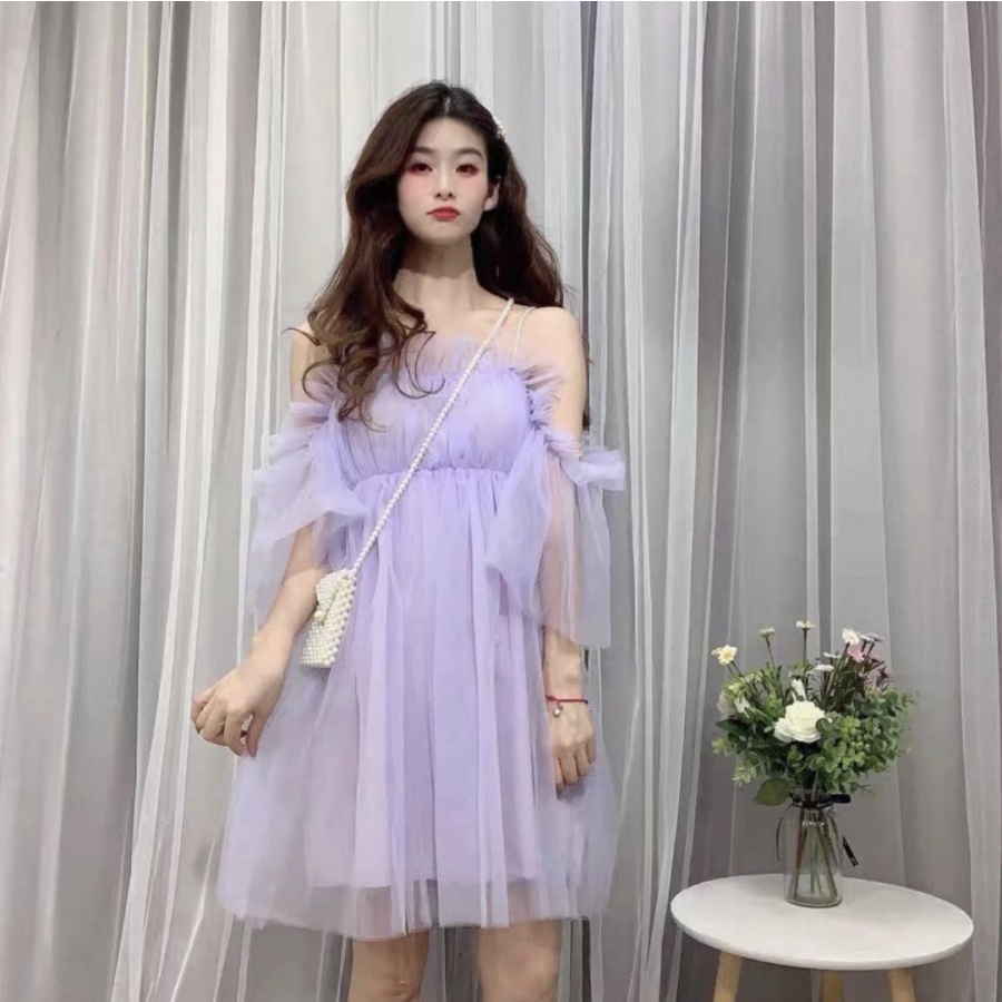 BRIDESMAID TILE MINI PARTY DRESS KOREAN FASHION LOOK NEW ARRIVAL