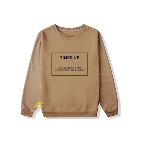 sweater oversize crewneck times up streetwear sweatshirt pria wanita dewasa