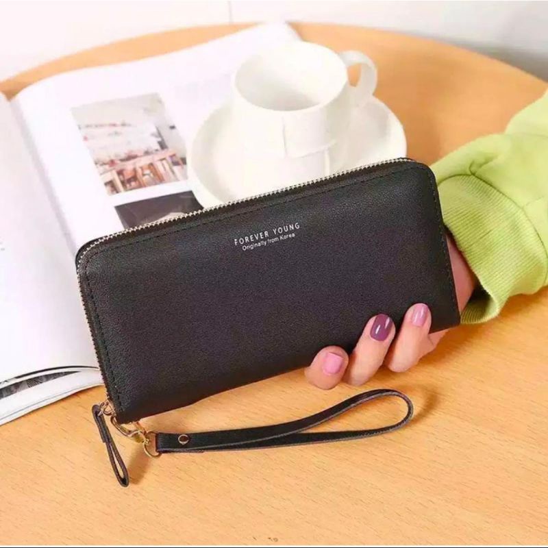 Dompet Wanita Clutch - Style Korean . Dompet Panjang Forever young