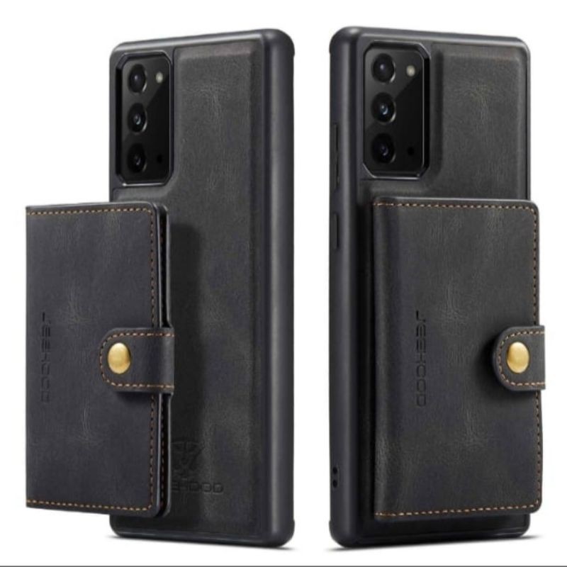 Case Kulit Magnetik Samsung Galaxy A52 A72 Hard Soft Case Wallet Leather Jeehood Cover Kulit Dompet 