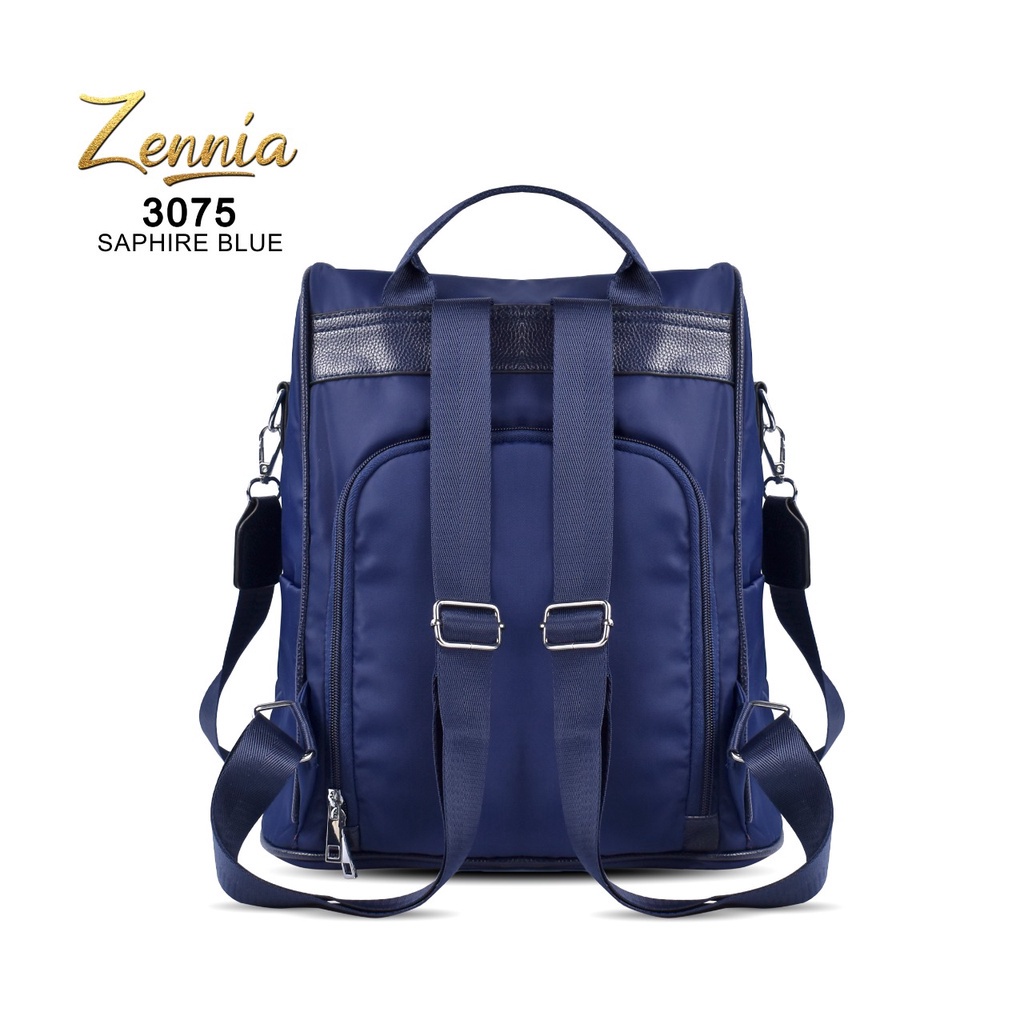 (TSI) Tas Wanita Zennia 3075 Tas Anti Maling Ransel Korea Tas Wanita Punggung Import Kantor Kerja Sekolah Kuliah Outdoor Trendy Fashion Style Travel Casual Backpack Serut Anak Remaja Perempuan Selempang Cewek Bag